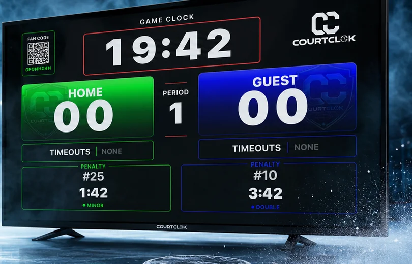 CourtClok television scoreboard